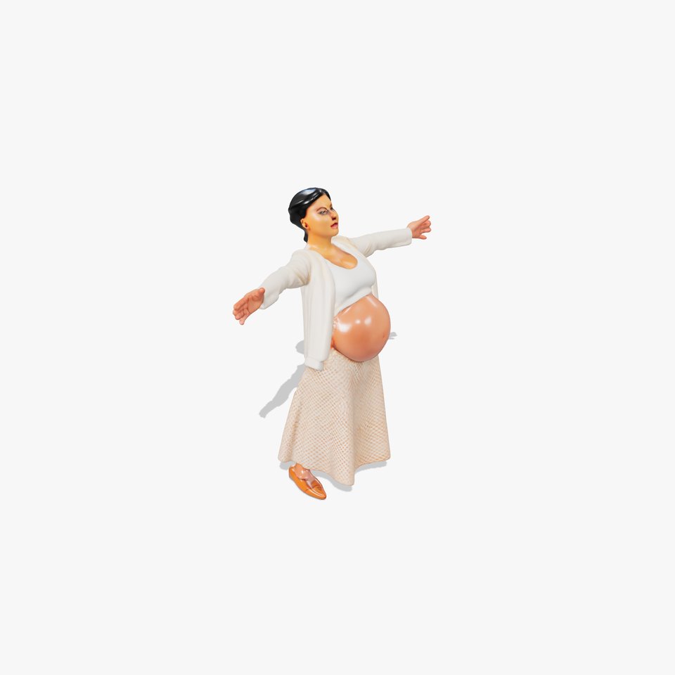 Elegant Maternity Woman model pack